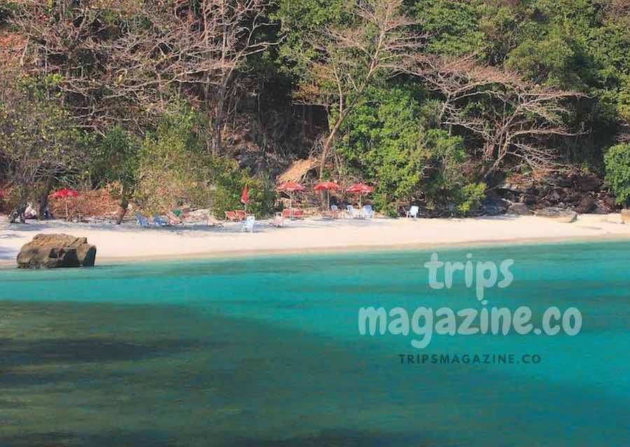 หาดทรายสวย น้ำทะเลใส เกาะหวาย เกาะช้างใต้ ตราด