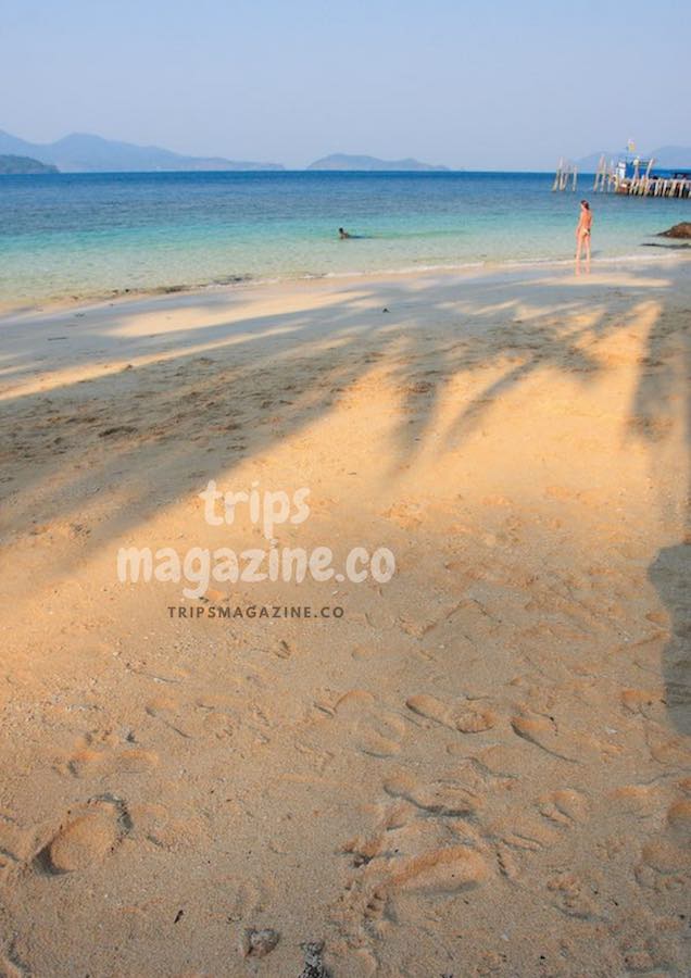 หาดทรายน่าเดินพักผ่อน หาดพาราไดซ์ เกาะหวาย เกาะช้างใต้ ตราด