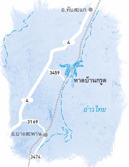 แผนที่ประกอบ หาดบ้านกรูด บางสะพาน ประจวบคีรีขันธ์