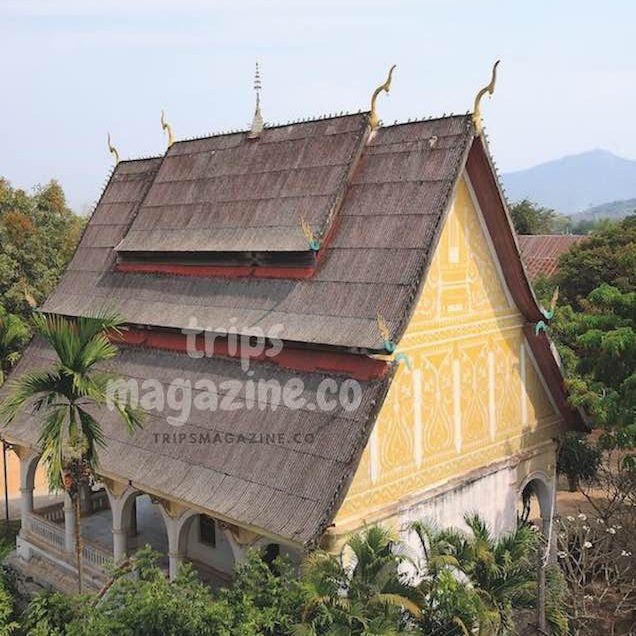 วัดป่าใต้ วัดเก่าแก่สร้างปี พ.ศ.2415 พระอุโบสถศิปละแบบหลวงพระบาง อำเภอเชียงคาน