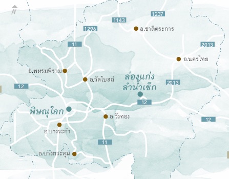 แผนที่ประกอบ ทางหลวงหมายเลข 12 พิษณุโลก